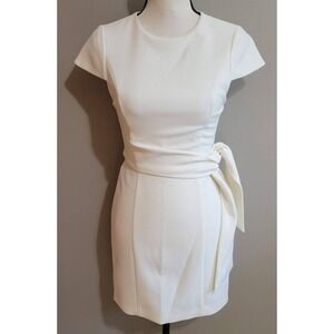 Alice + Olivia Crewneck Dress with Wrap Belt